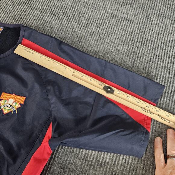 Cooperstown Dreams Park Shirt Mens Small Navy Red Baseball Pullover Youth Camp - Picture 9 of 12